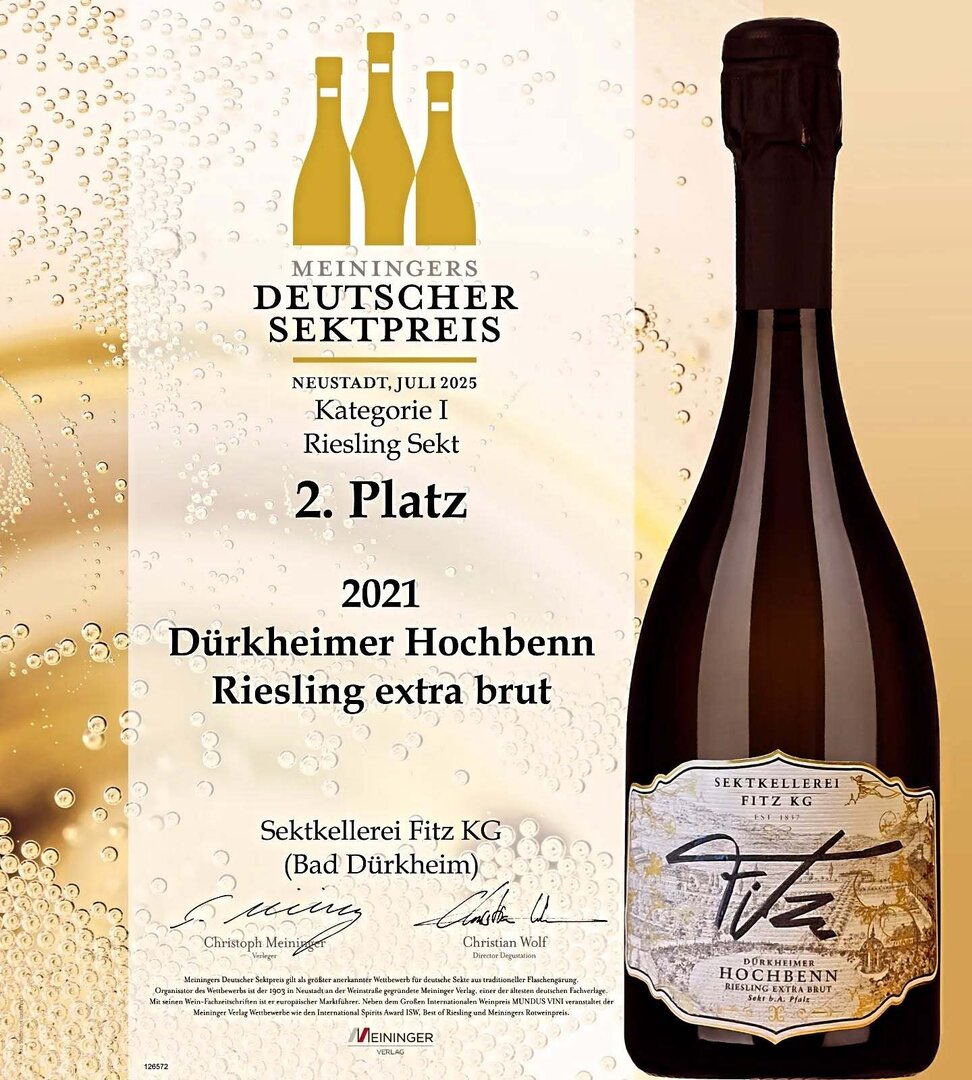 2021 Dürkheimer Hochbenn Riesling extra brut Sekt (0,75 Ltr.)